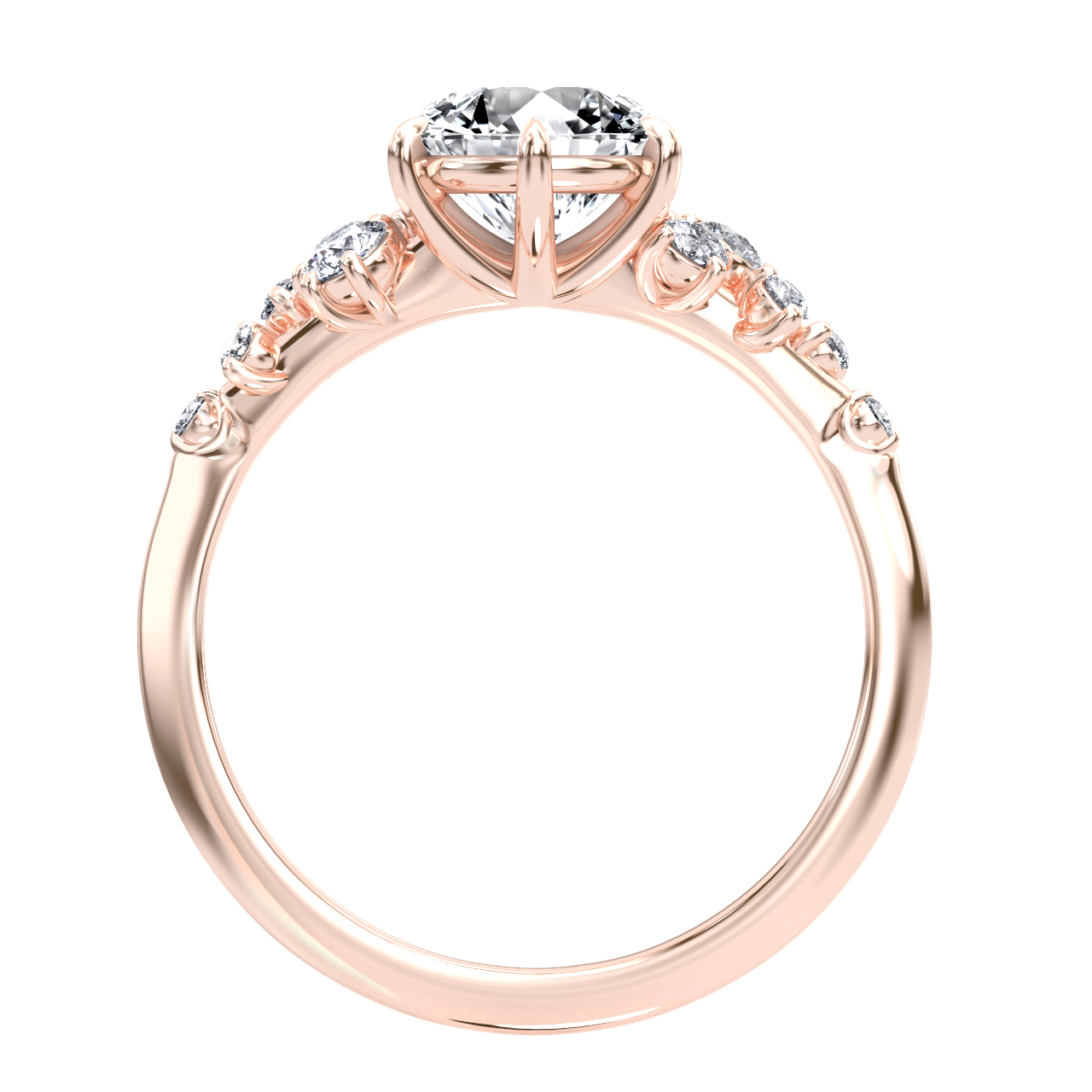 Lisa engagement ring in rose gold