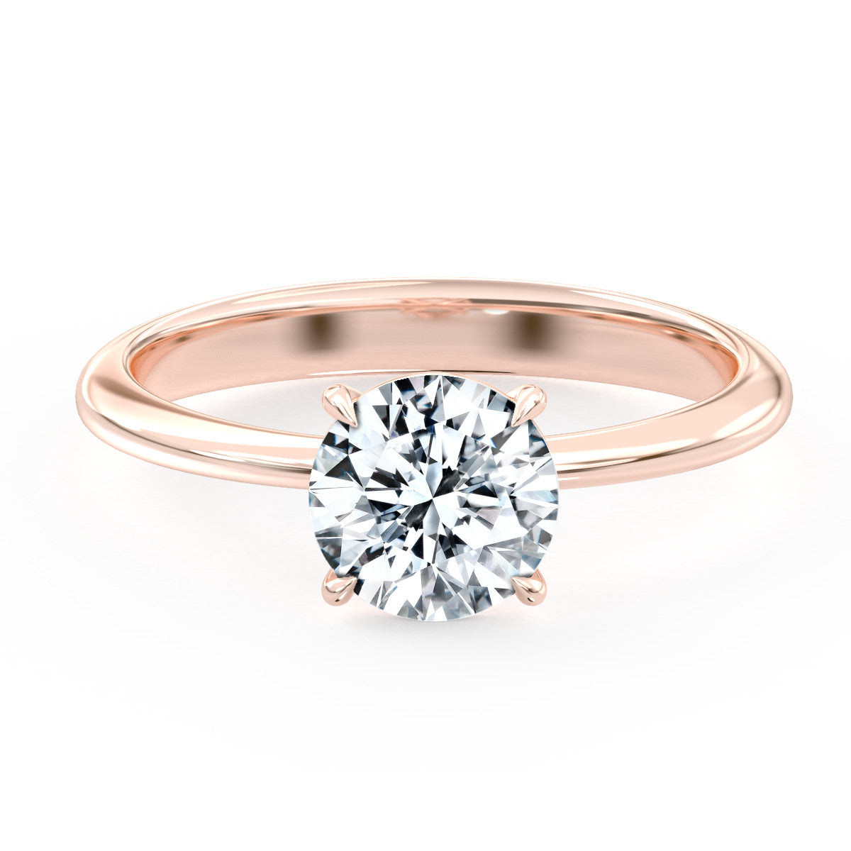Eden engagement ring in rose gold