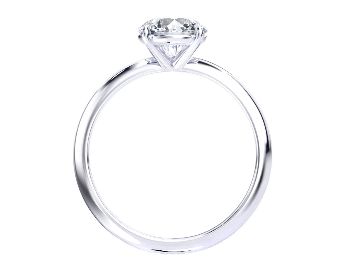 Eden engagement ring in white gold