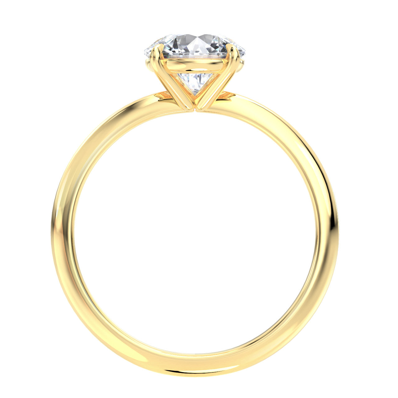 Eden engagement ring in yellow gold