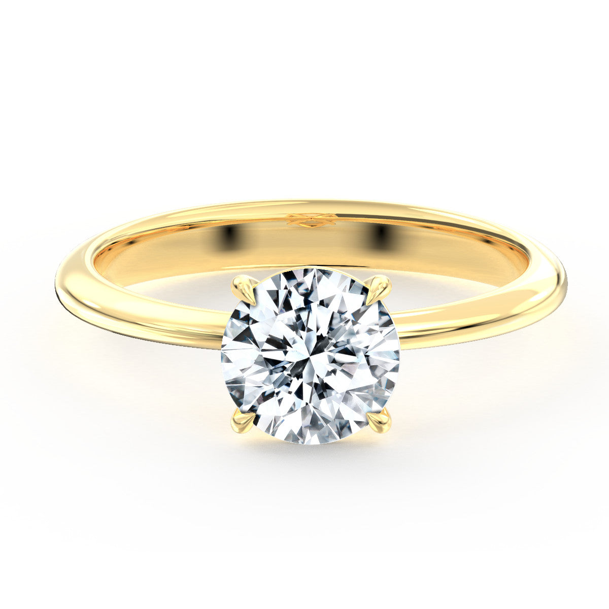 Eden engagement ring in yellow gold