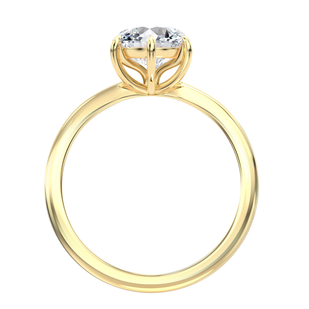 Nila engagement ring in yellow gold