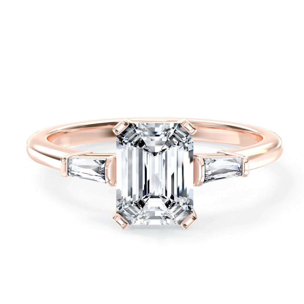 Naomi engagement ring in rose gold