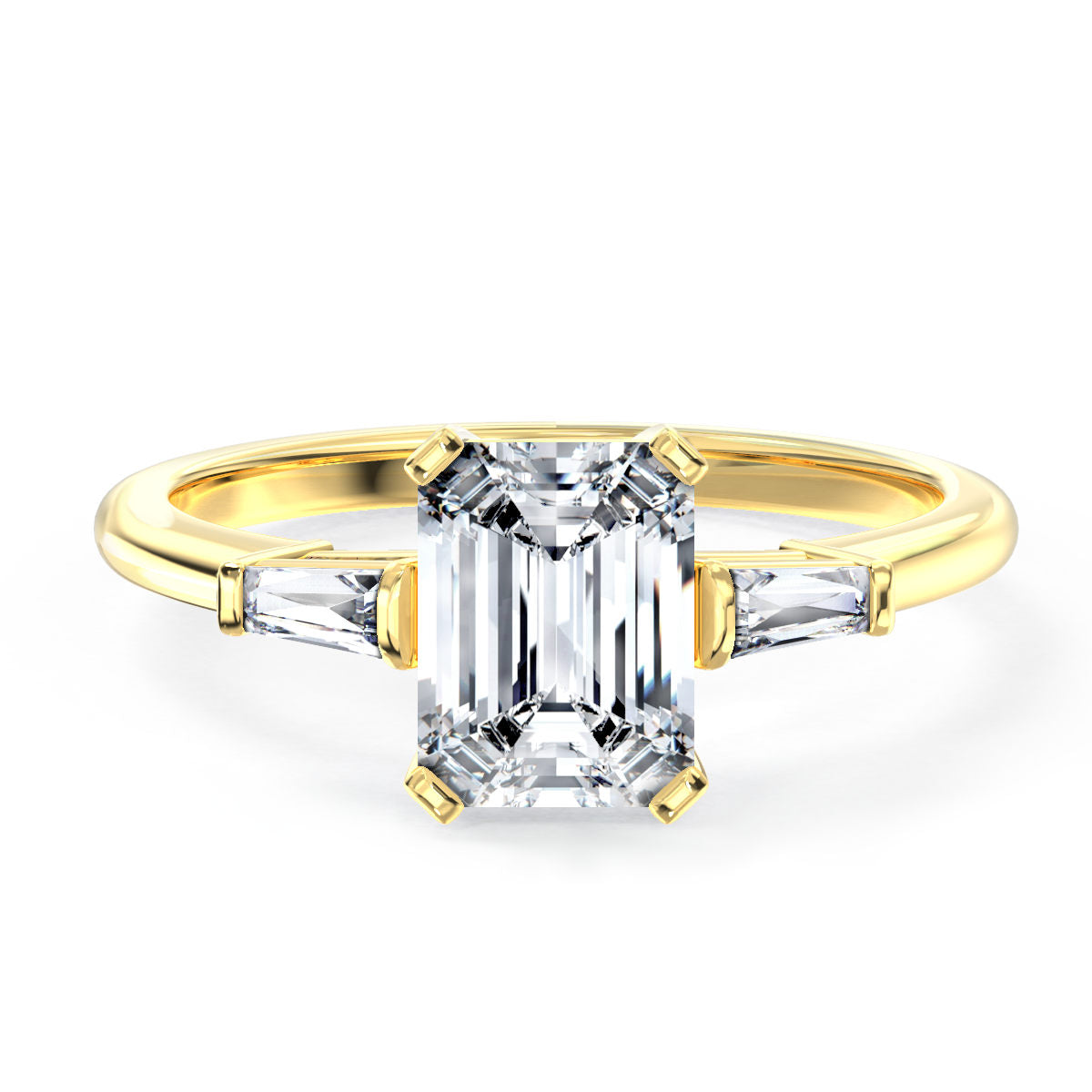 Naomi engagement ring in yellow gold