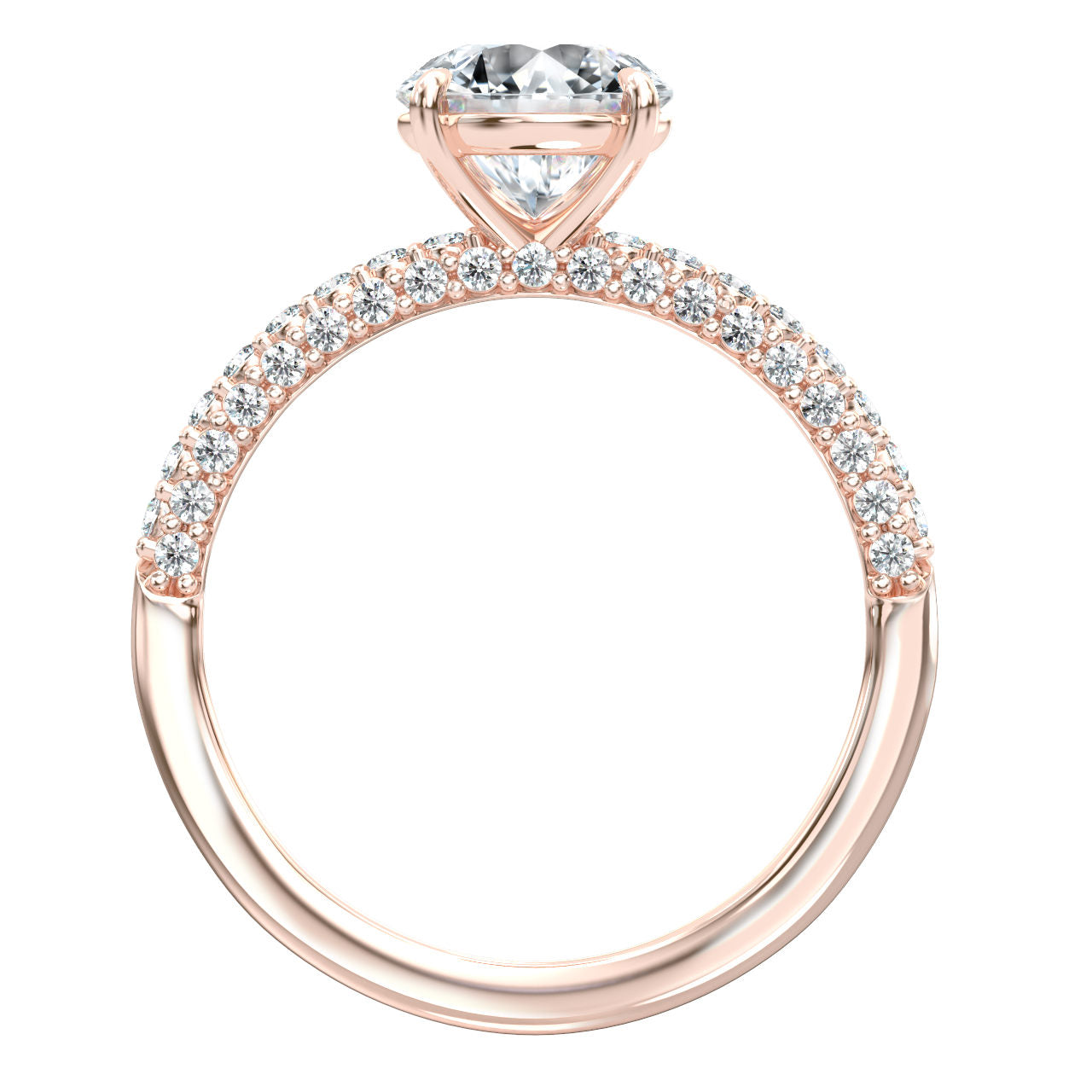 Hailey engagement ring in rose gold