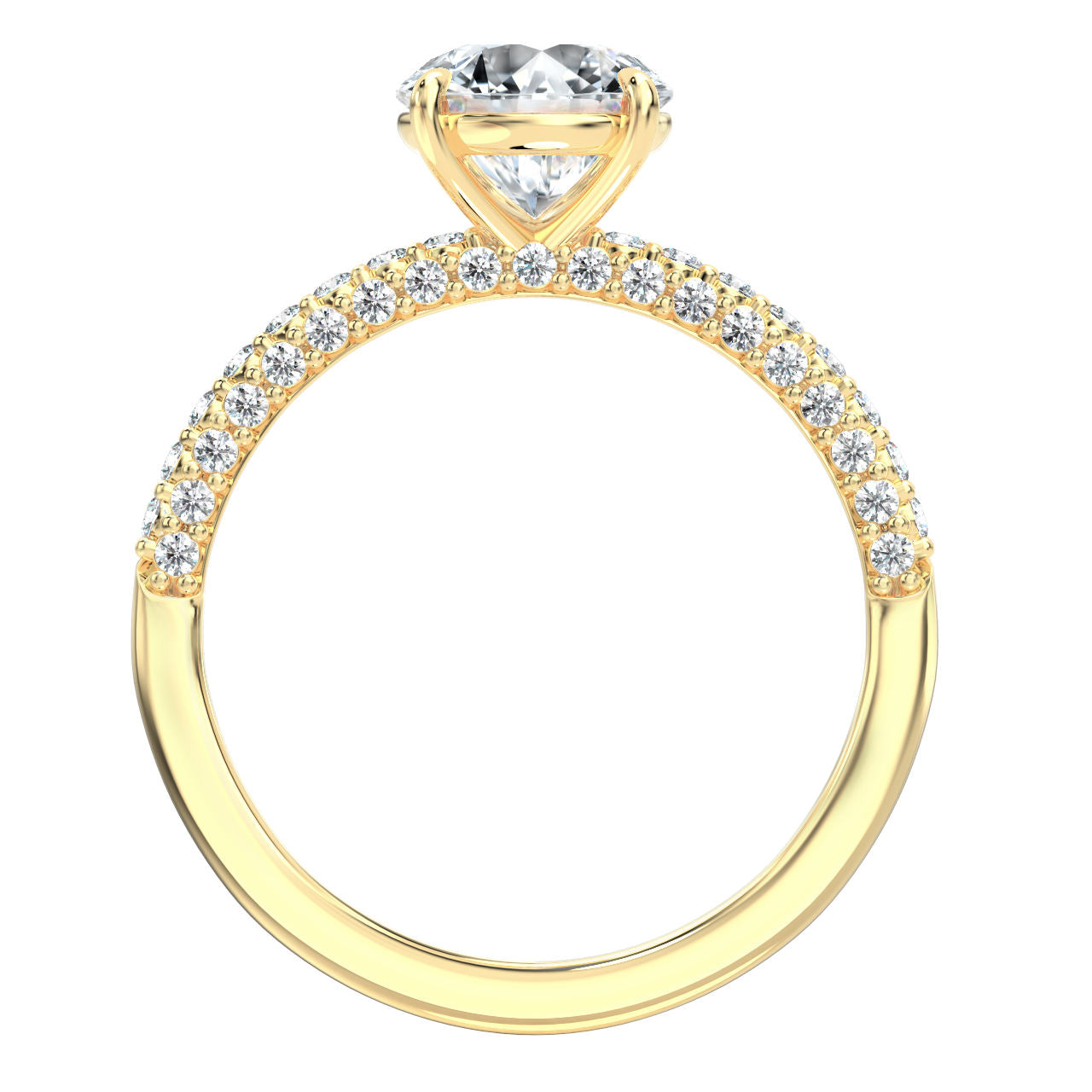 Hailey engagement ring in yellow gold