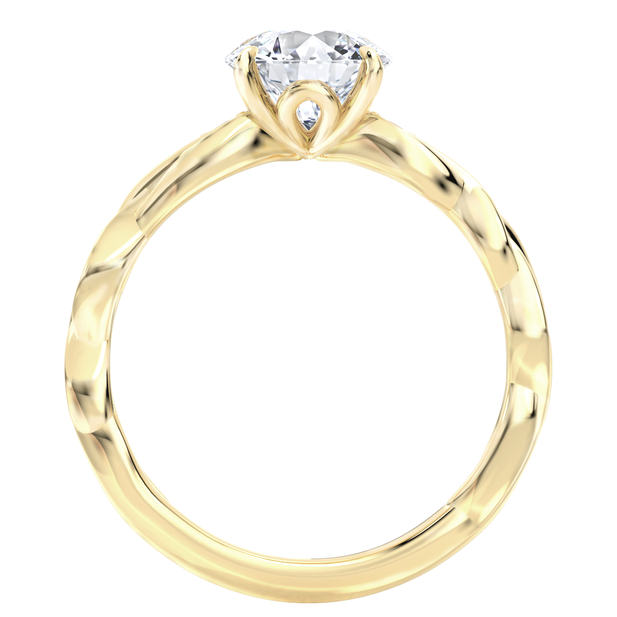 Islay engagement ring in yellow gold