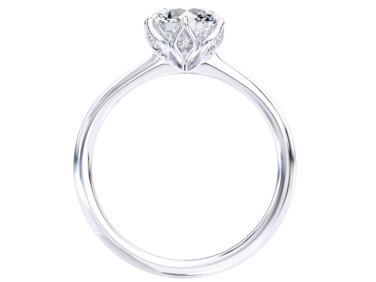 Olivia engagement ring in white gold