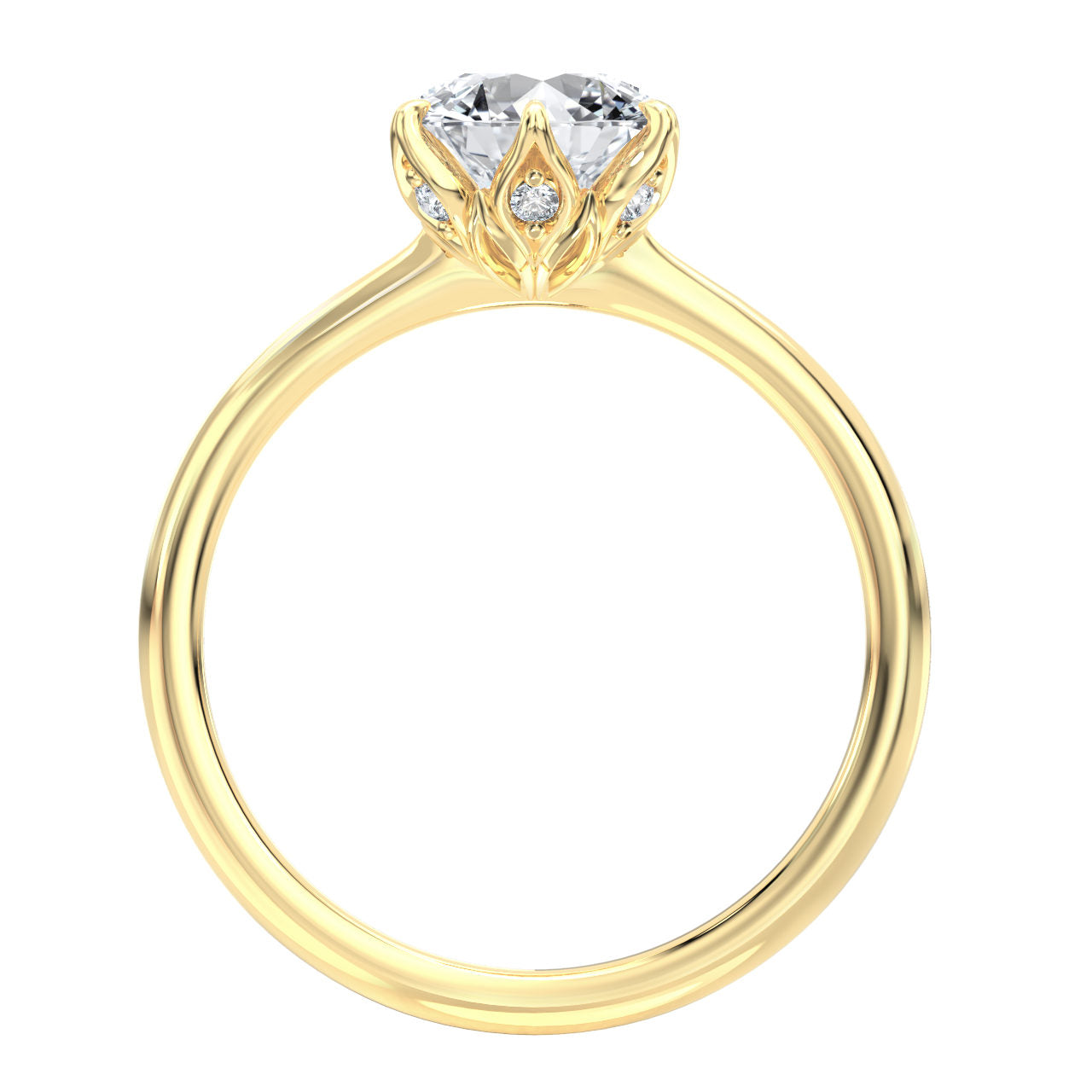 Olivia engagement ring in yellow gold
