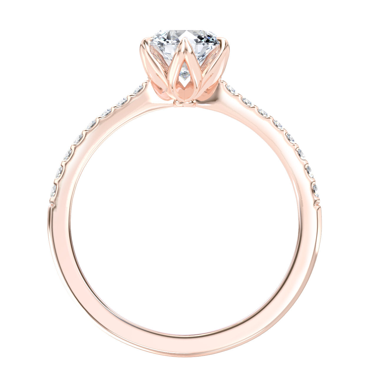 Julia engagement ring in rose gold