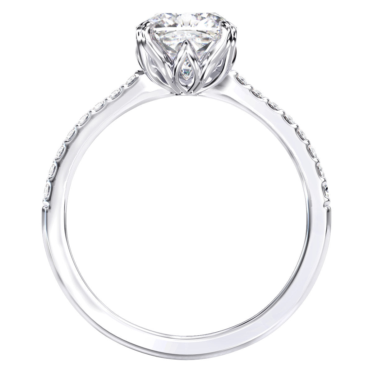 Embeth engagement ring in white gold