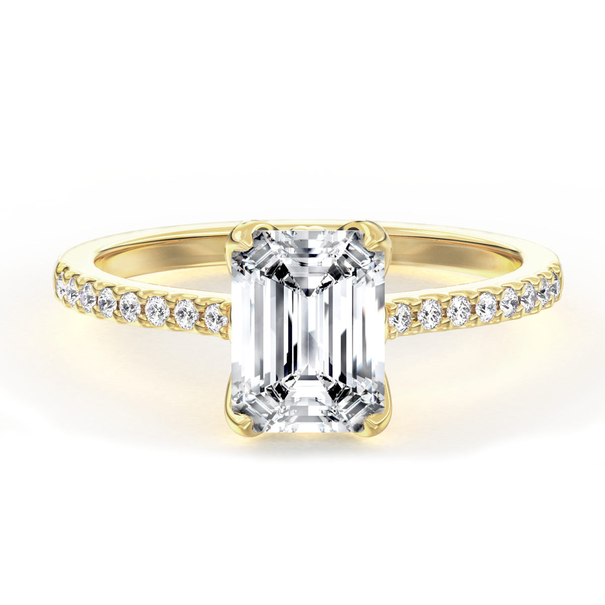 Arabella engagement ring in yellow gold