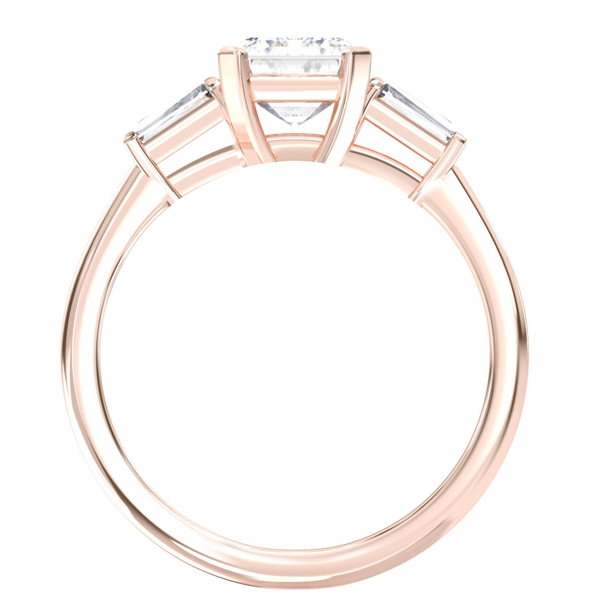 Janet engagement ring in rose gold
