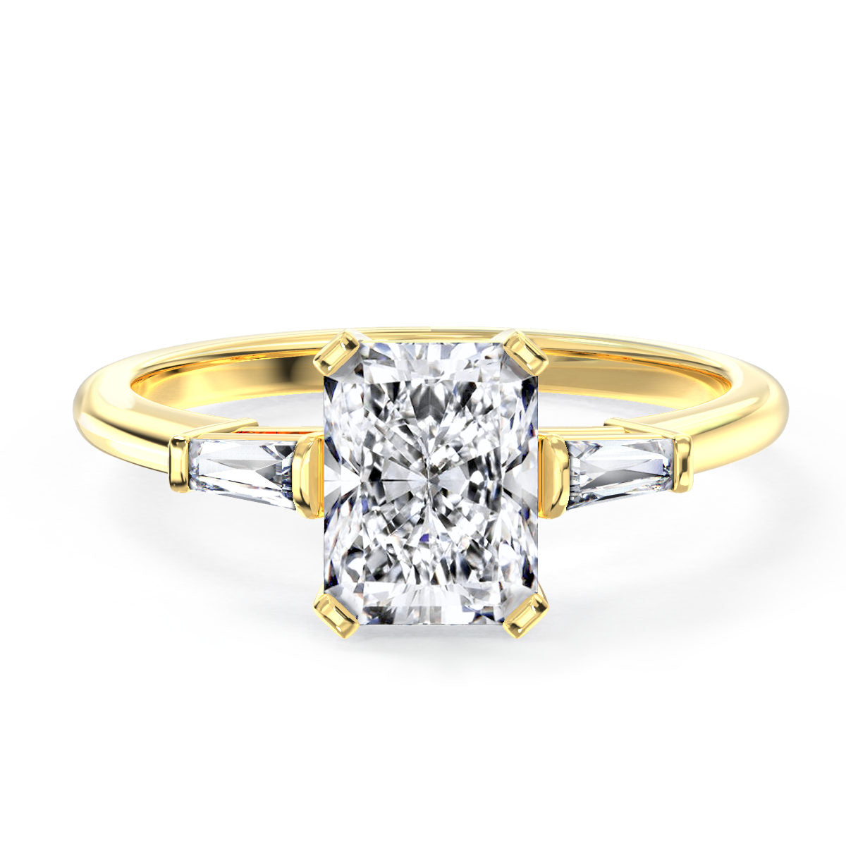 Janet engagement ring in yellow gold
