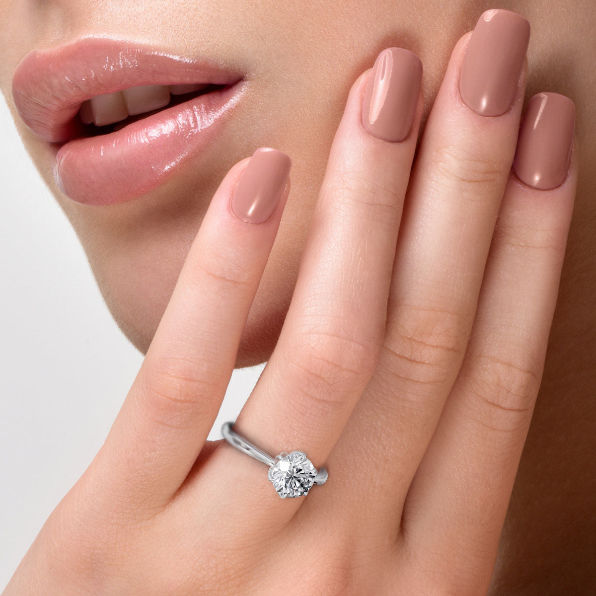 Bridgette engagement ring in white gold