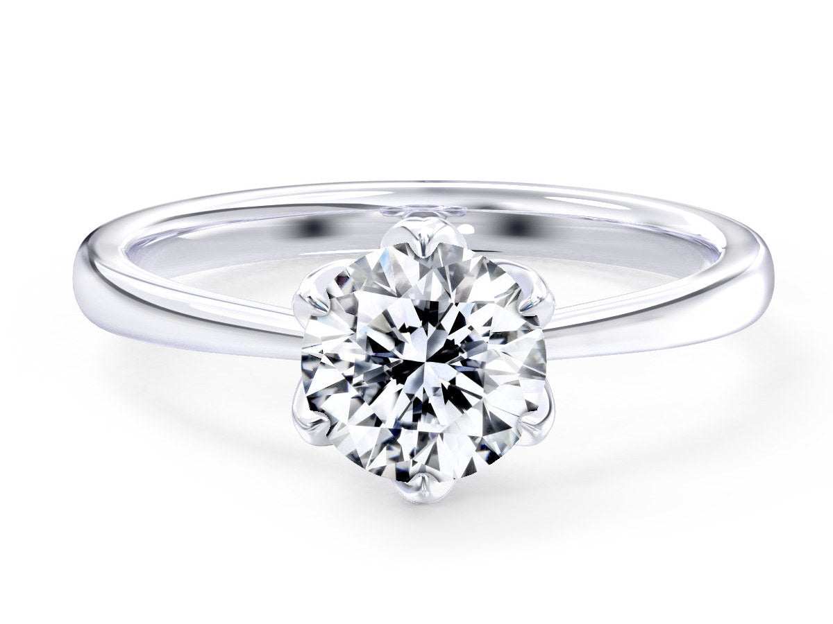 Bridgette engagement ring in white gold