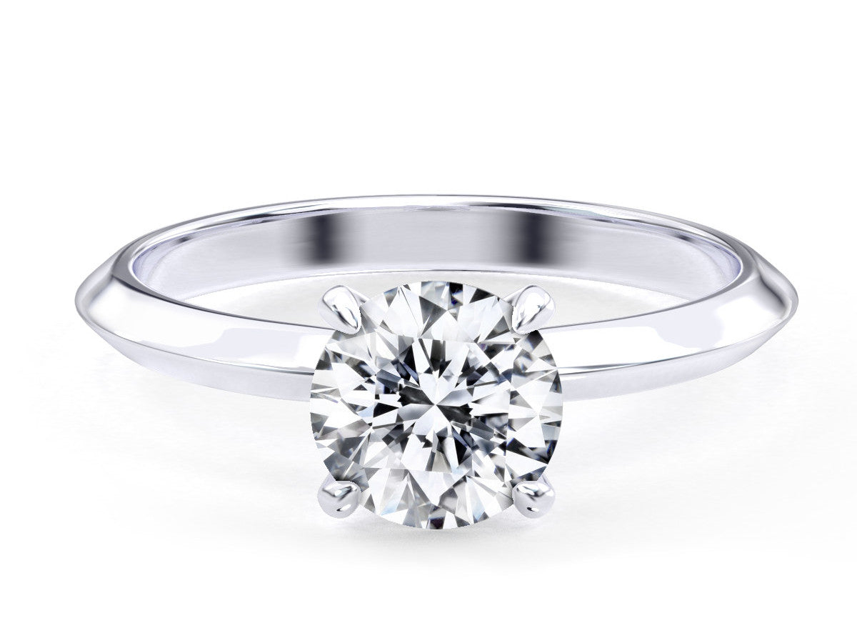 Anila engagement ring in white gold
