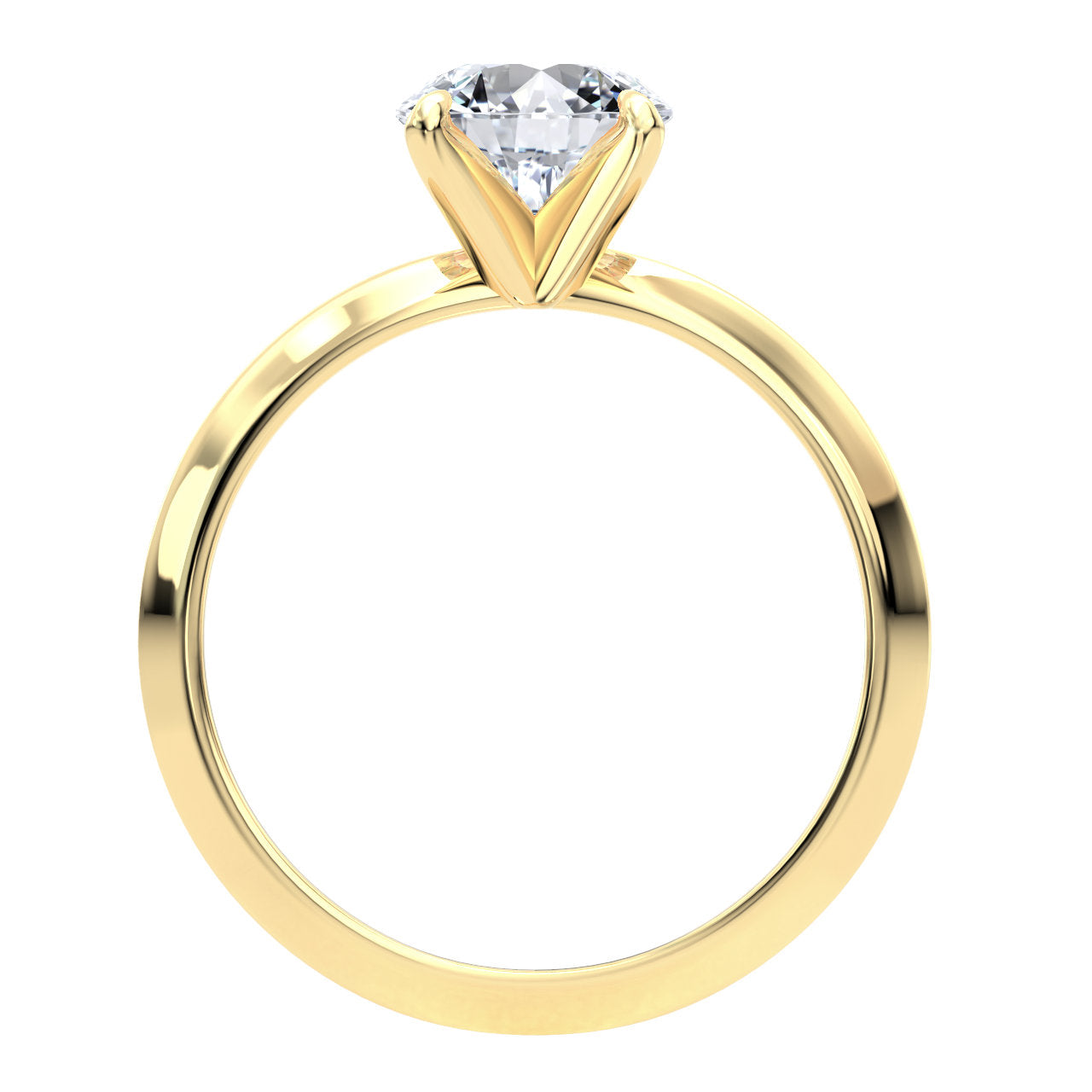 Anila engagement ring in yellow gold