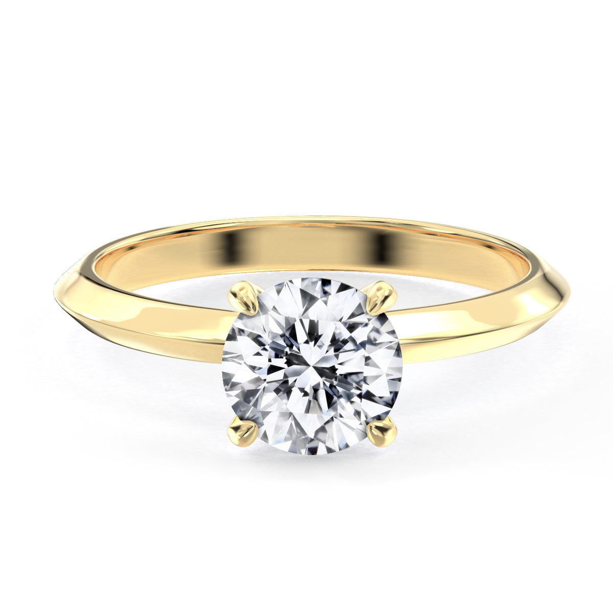 Anila engagement ring in yellow gold