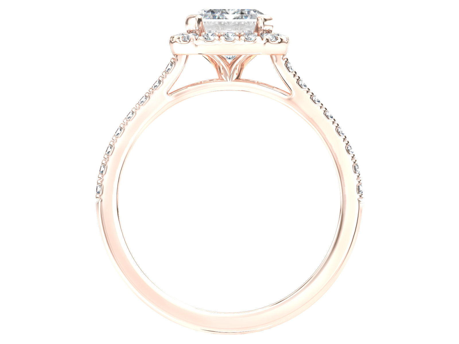 Jessica engagement ring in rose gold
