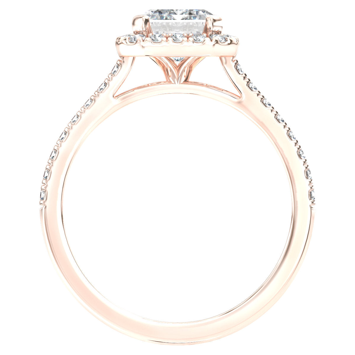 Imelda engagement ring in rose gold