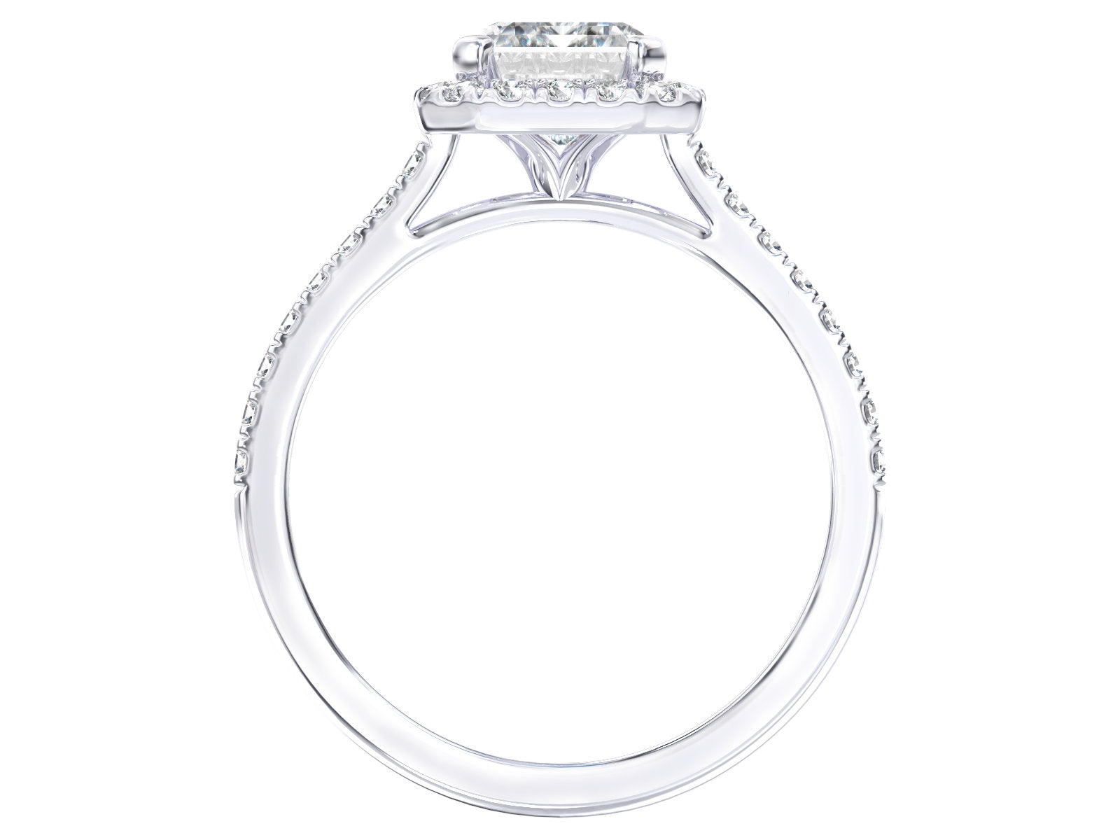 Imelda engagement ring in white gold