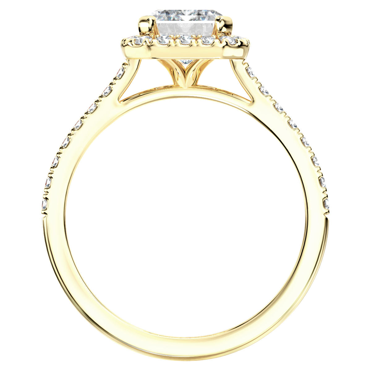 Imelda engagement ring in yellow gold