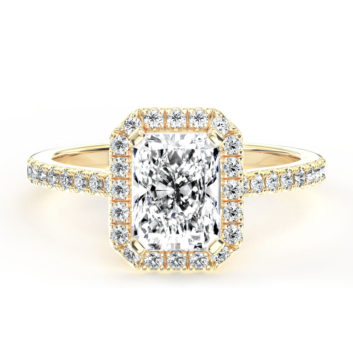 Imelda engagement ring in yellow gold