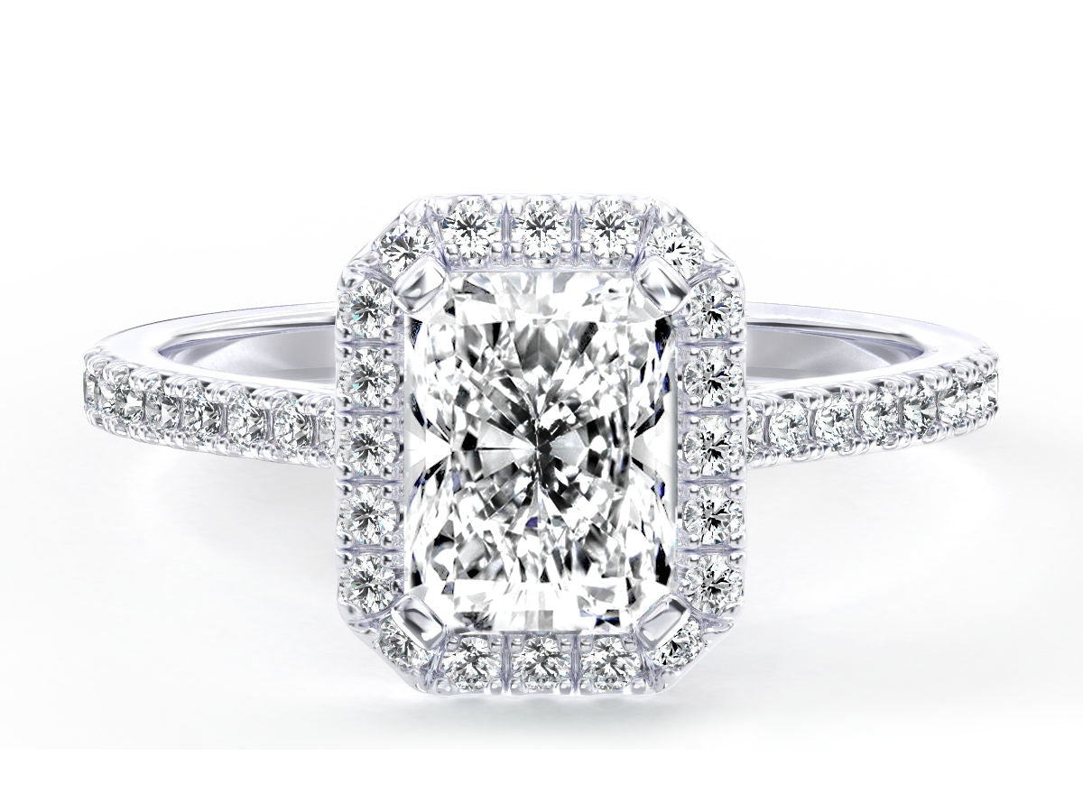 Imelda engagement ring in white gold