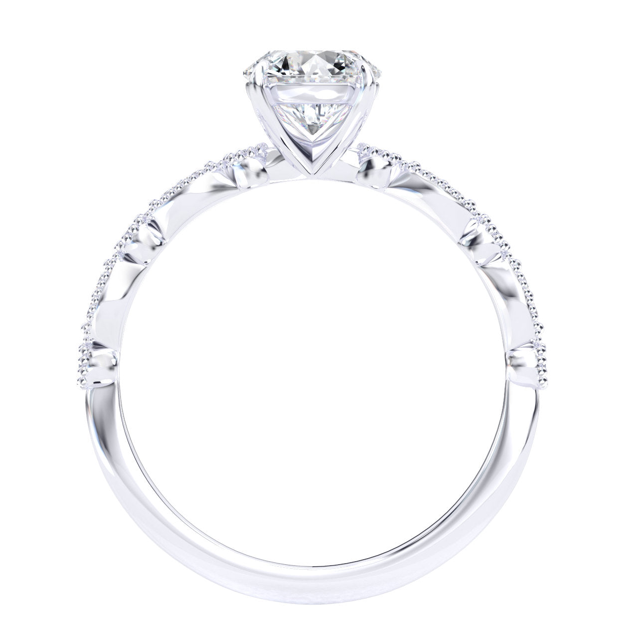 Jamie engagement ring in white gold