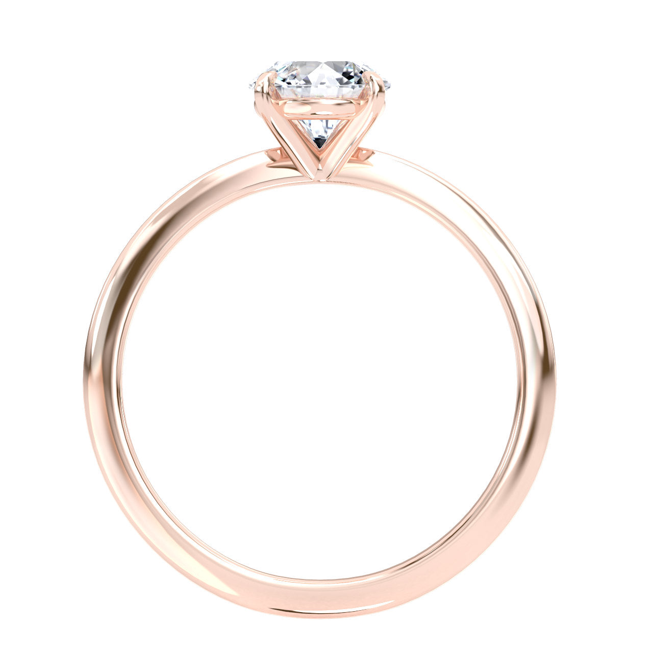 Charlotte engagement ring in rose gold
