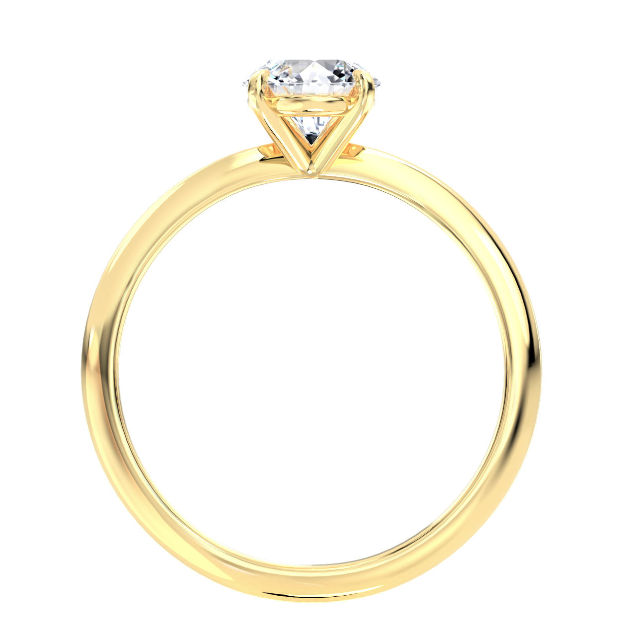 Charlotte engagement ring in yellow gold