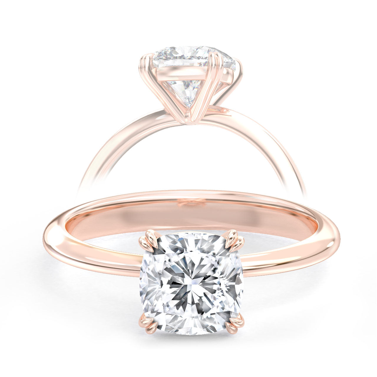 Isla engagement ring in rose gold
