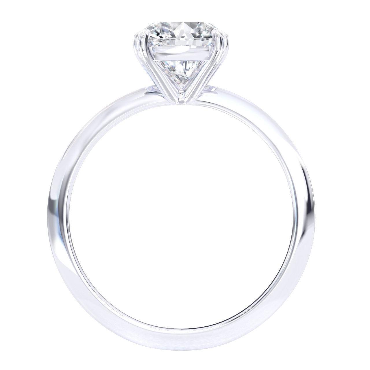Isla engagement ring in white gold
