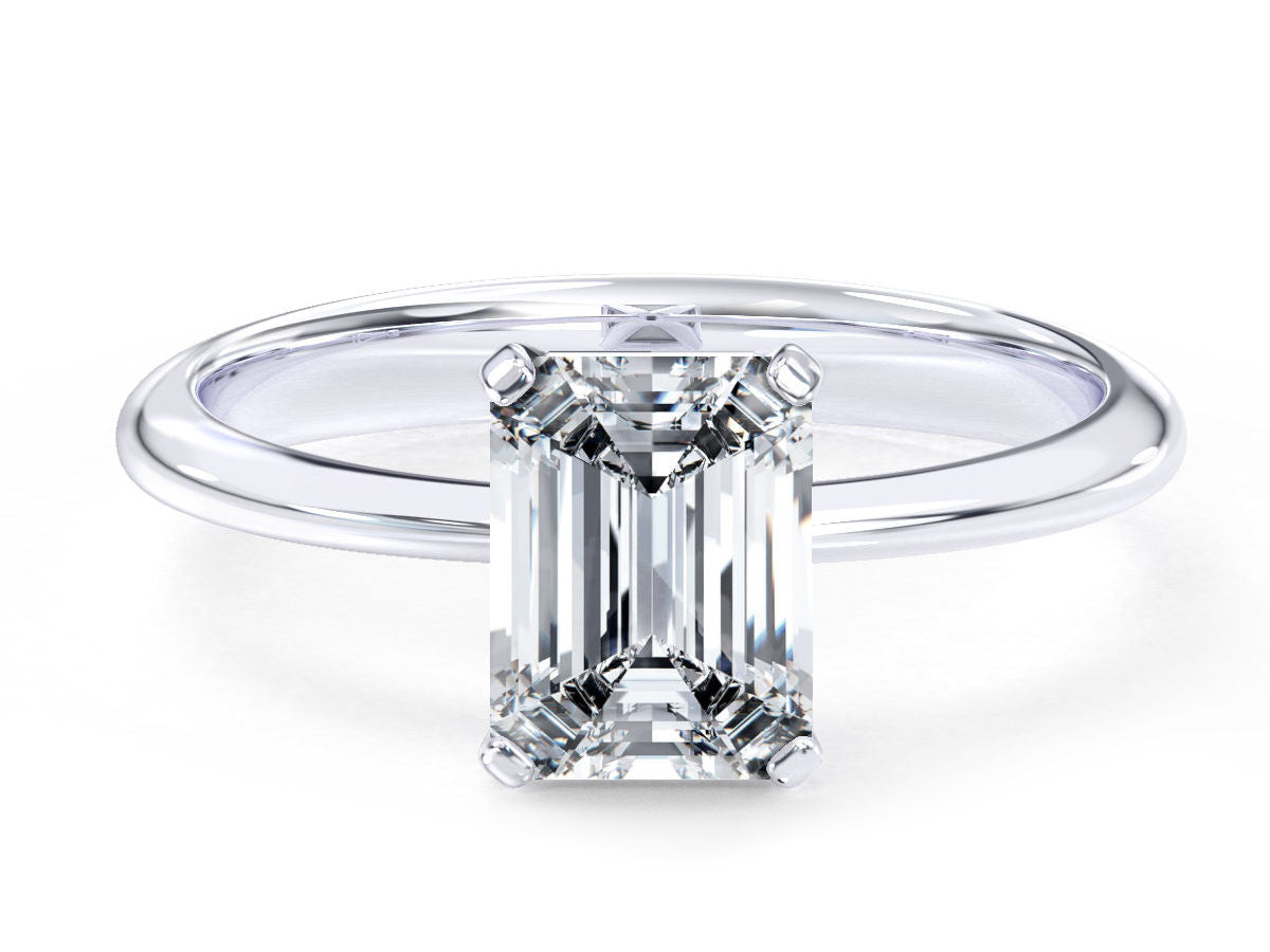 Felicia engagement ring in white gold
