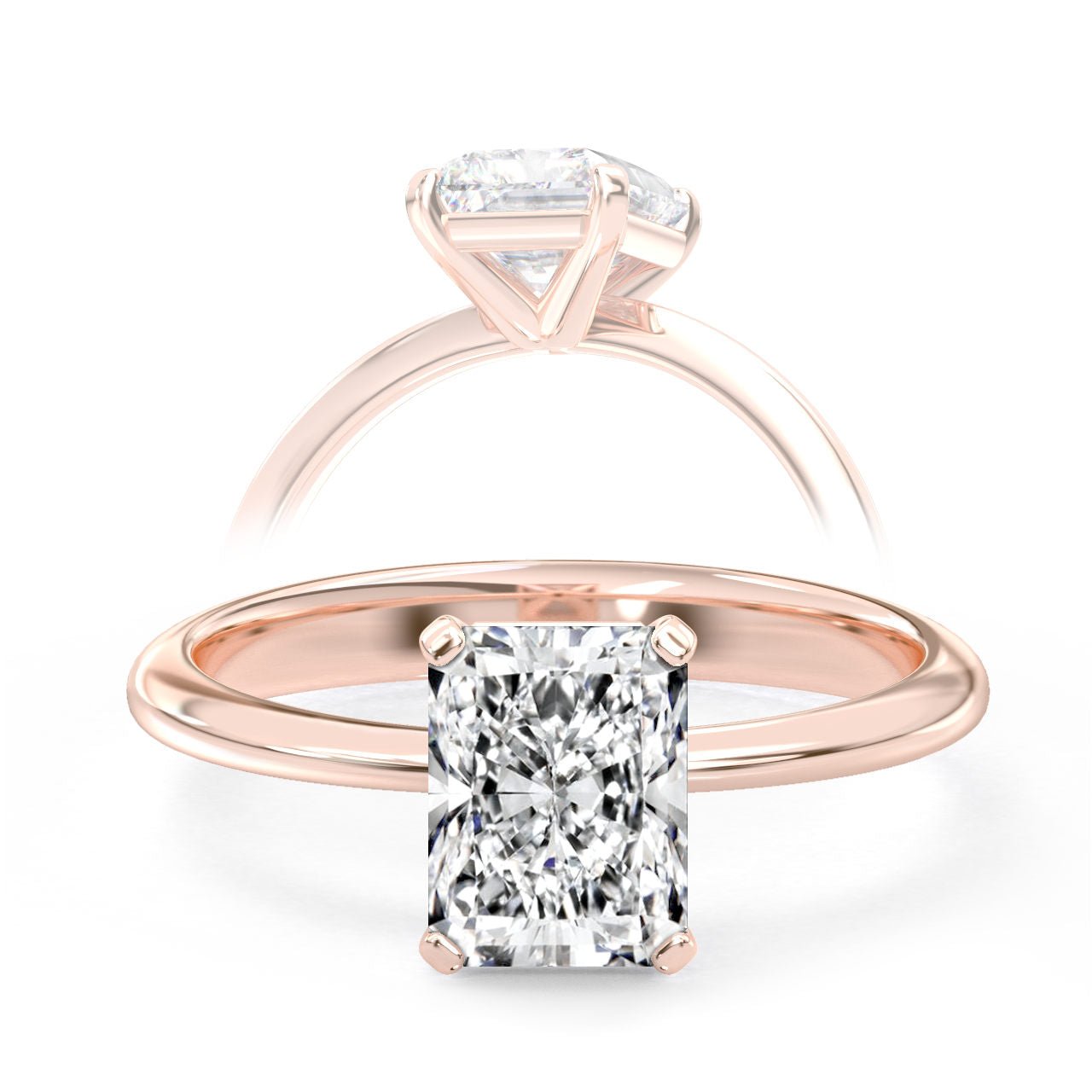 Belinda engagement ring in rose gold