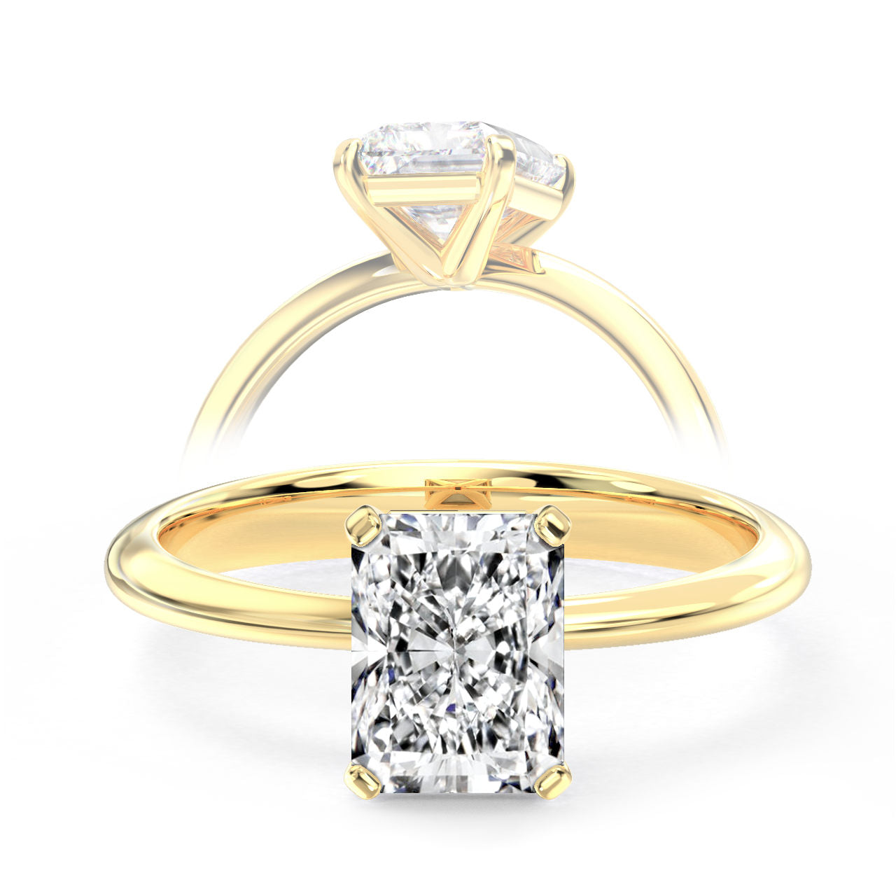 Belinda engagement ring in yellow gold