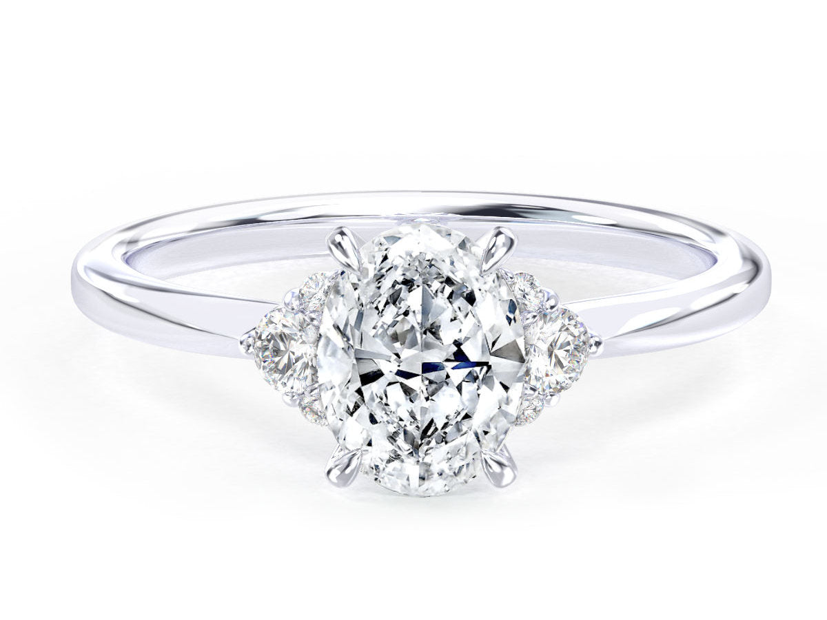 Jaci engagement ring in white gold