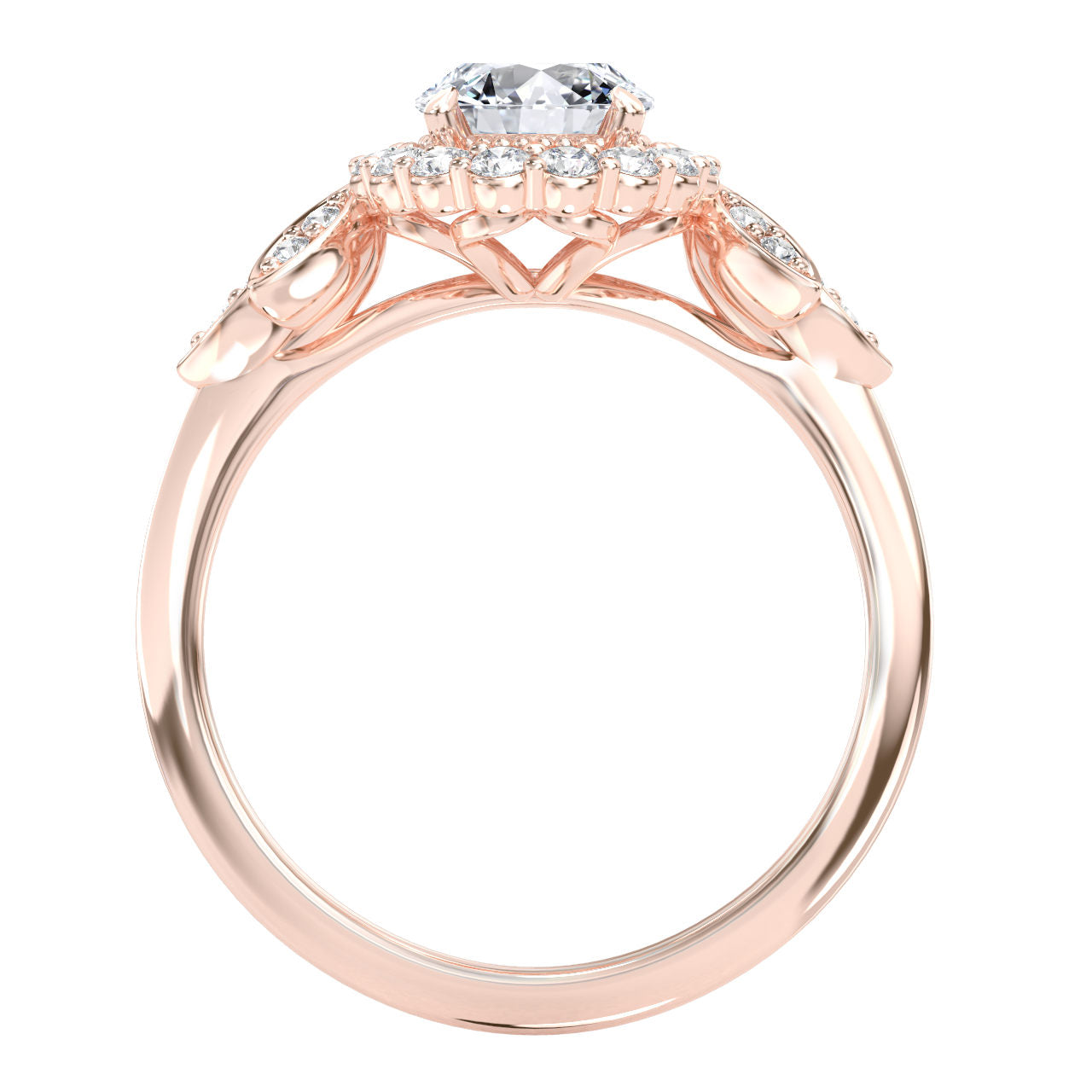 Emilia engagement ring in rose gold