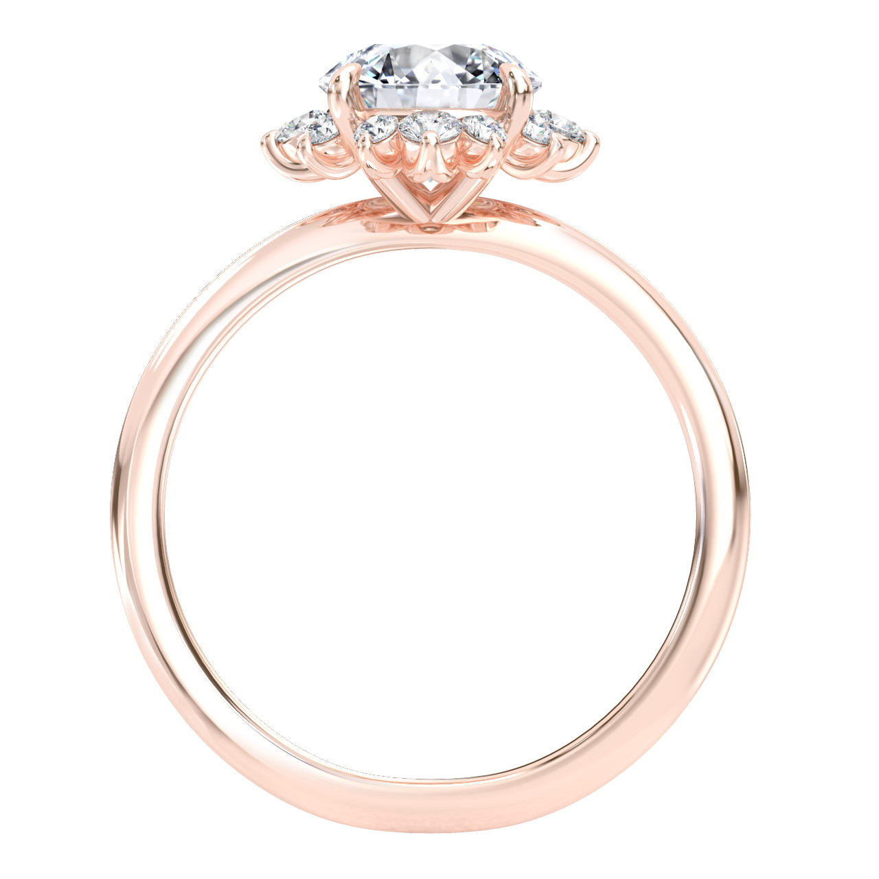Darlene engagement ring in rose gold