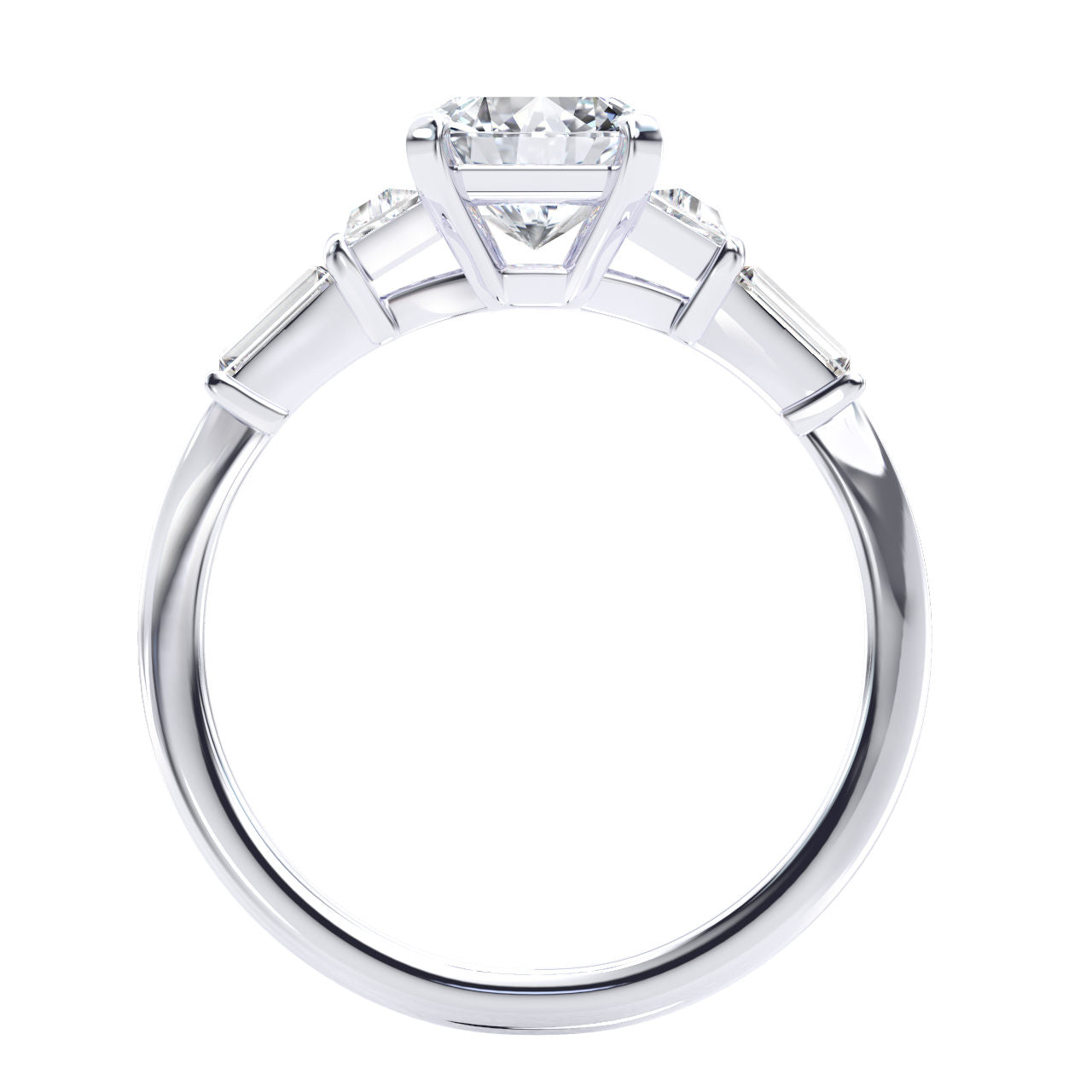 Adona engagement ring in white gold