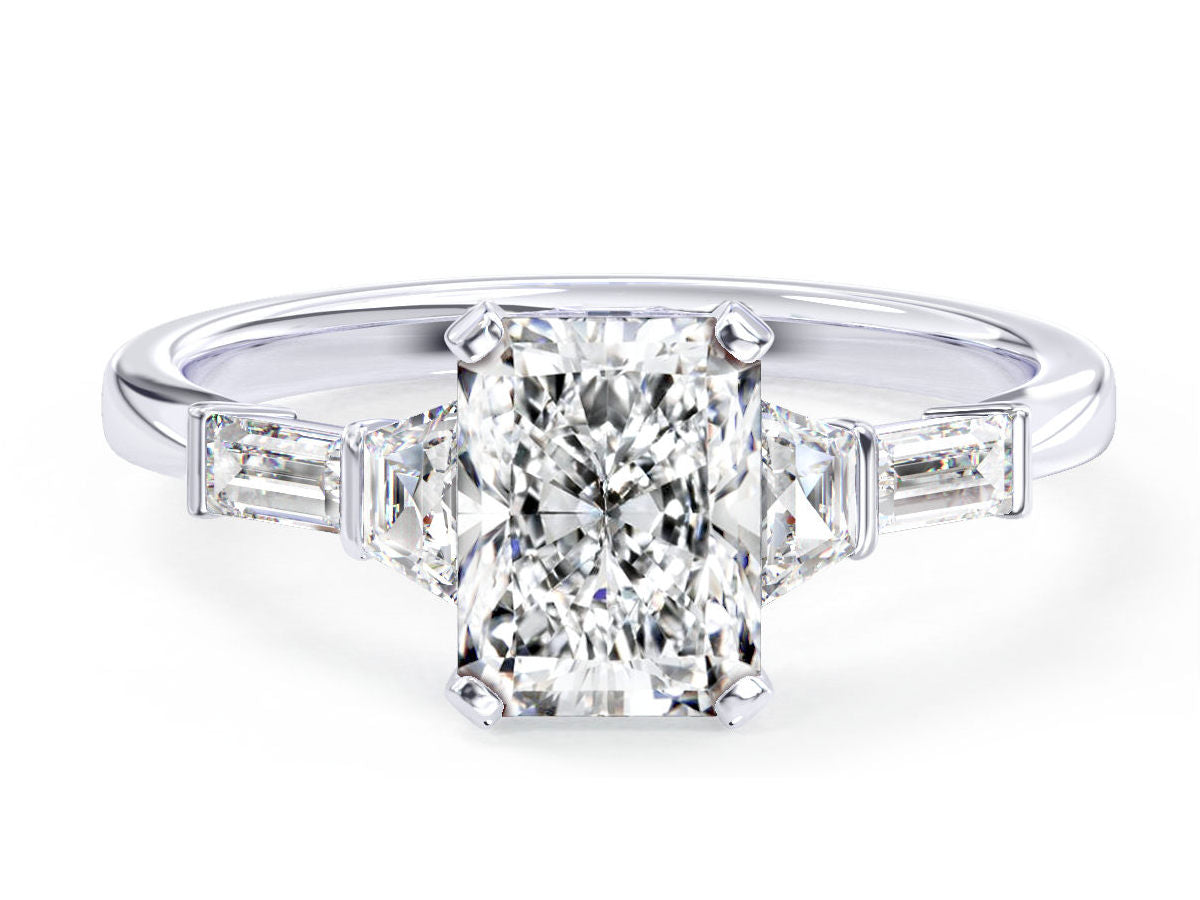 Adona engagement ring in white gold