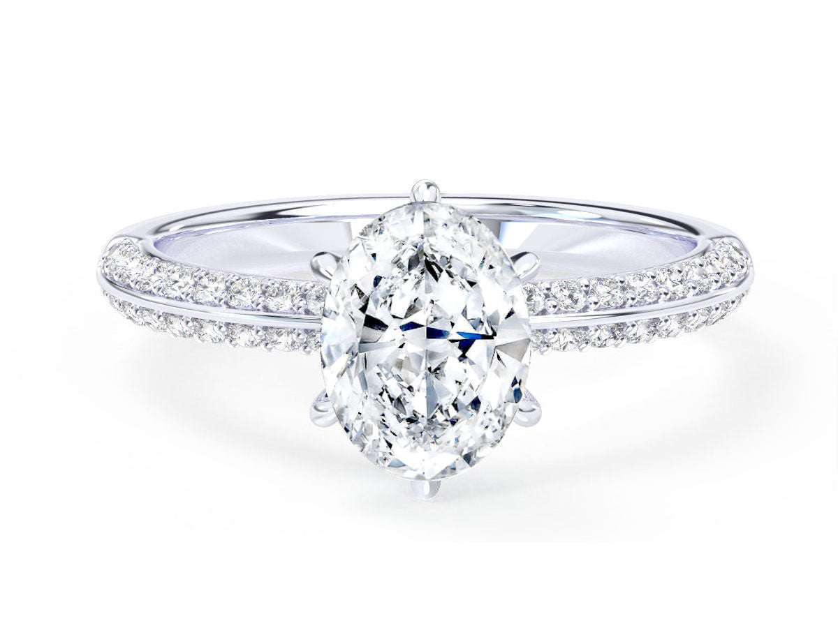 Alexis engagement ring in white gold