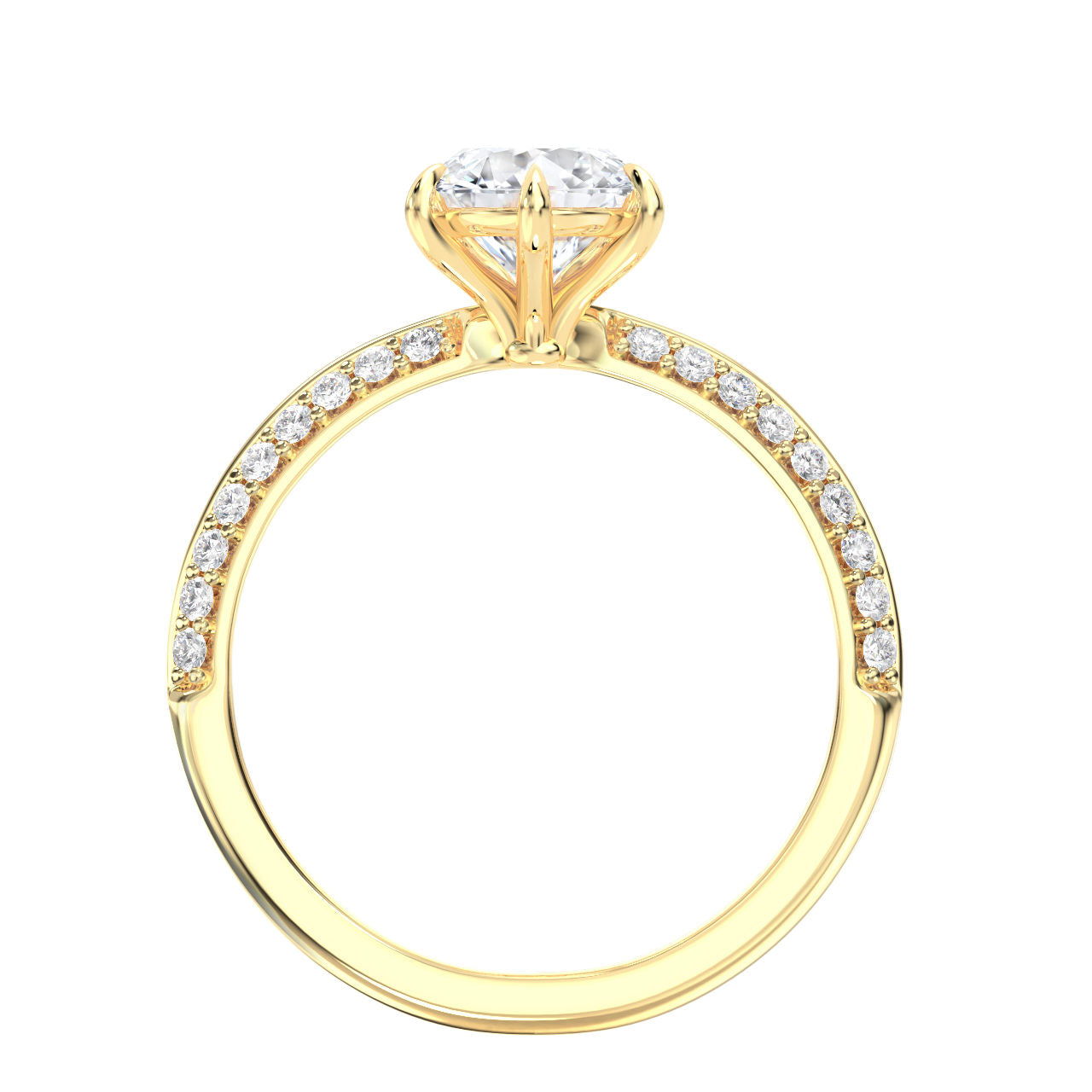 Alexis engagement ring in yellow gold