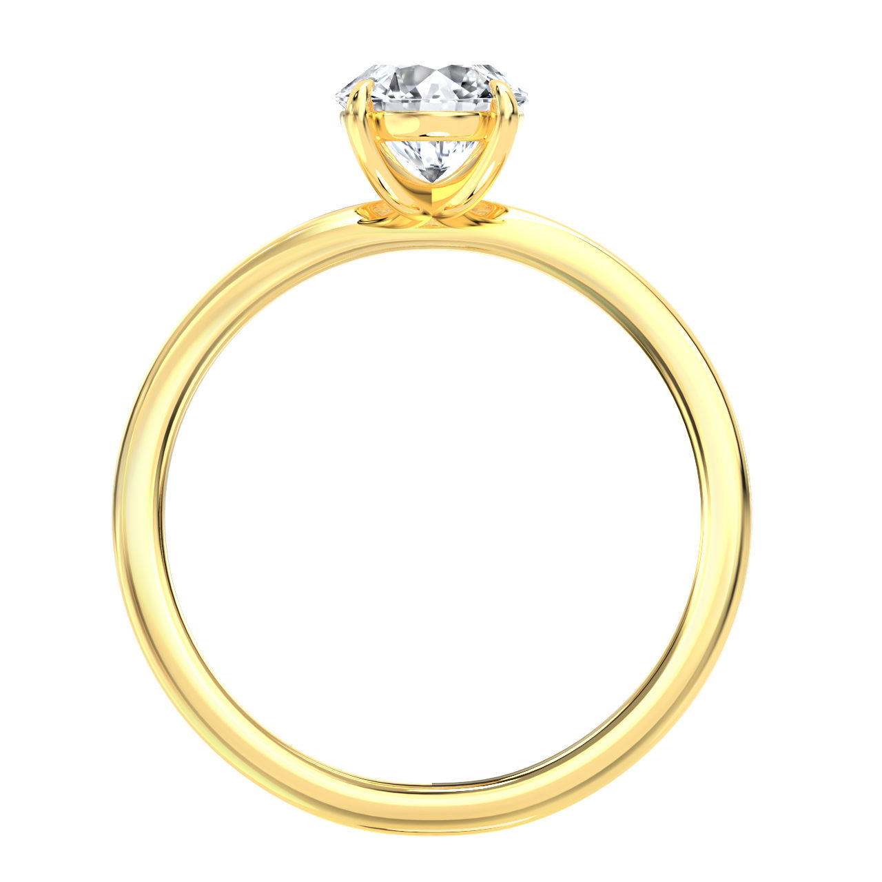 Eleanor engagement ring in yellow gold