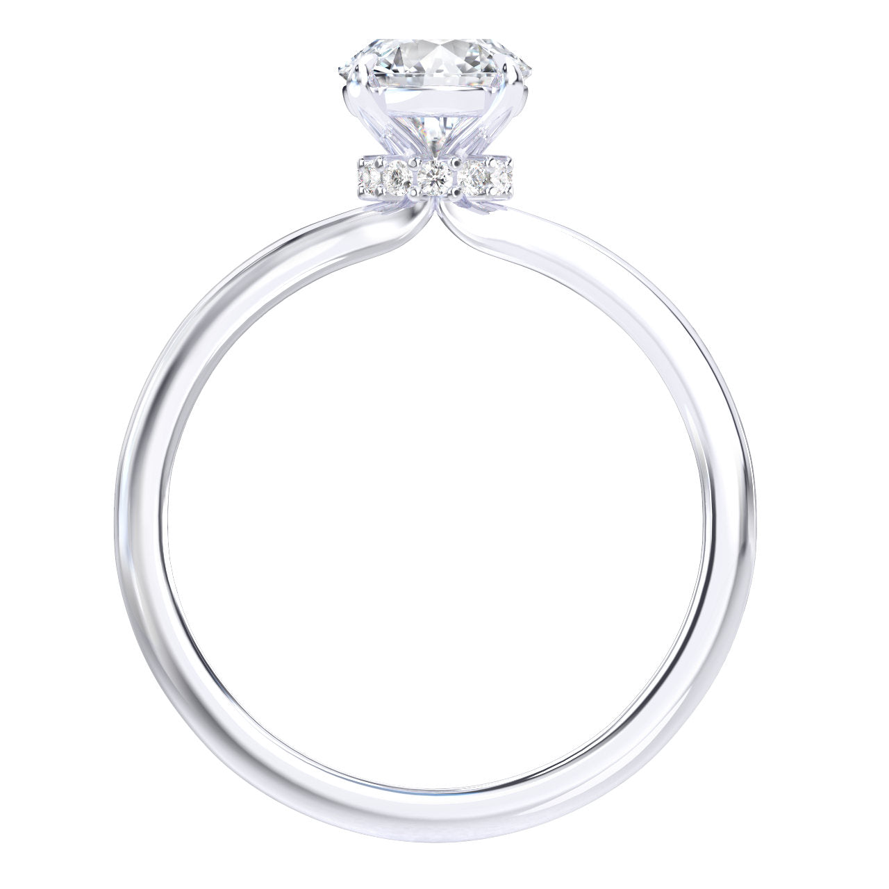 Daniela engagement ring in white gold