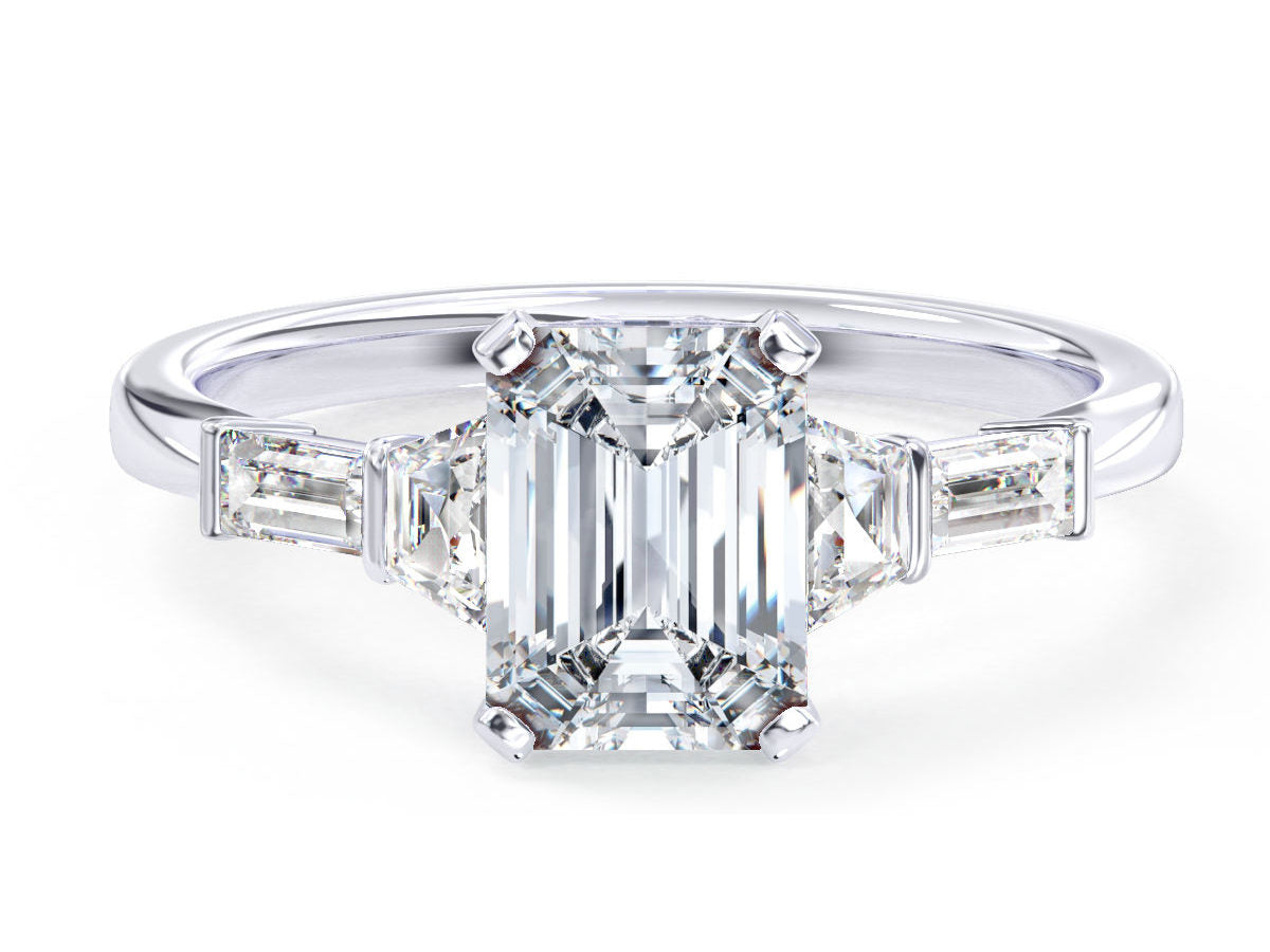 Janelle engagement ring in white gold