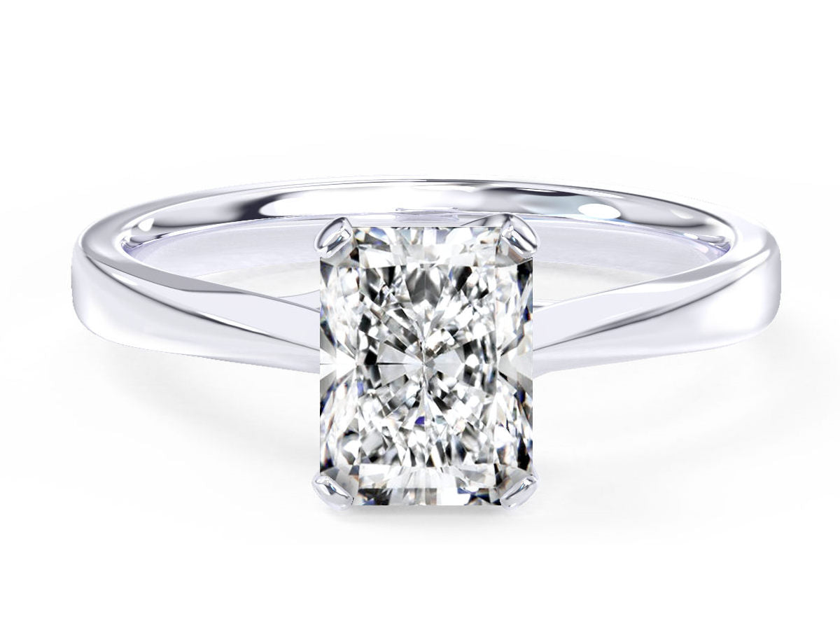 Becky engagement ring in white gold