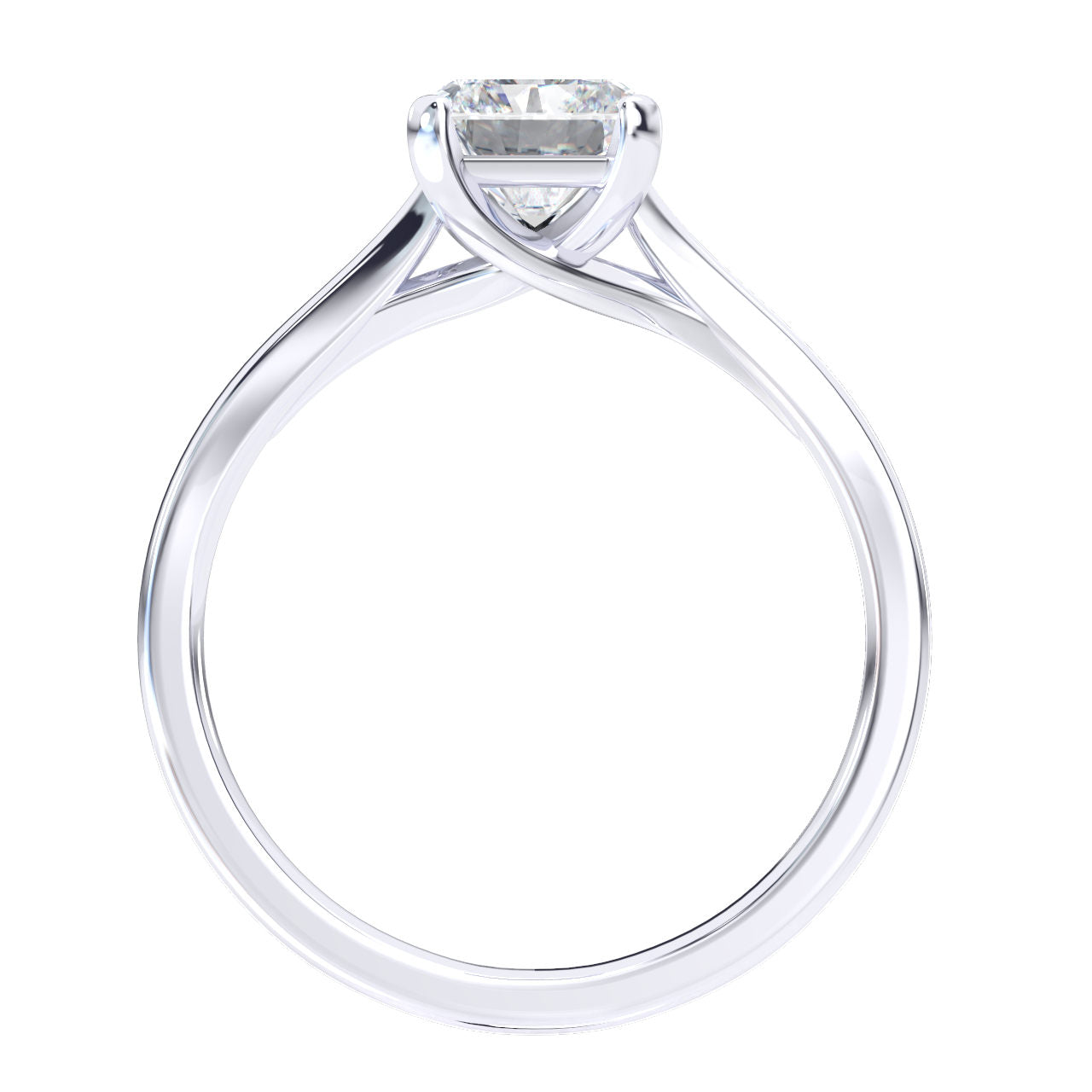 Becky engagement ring in white gold