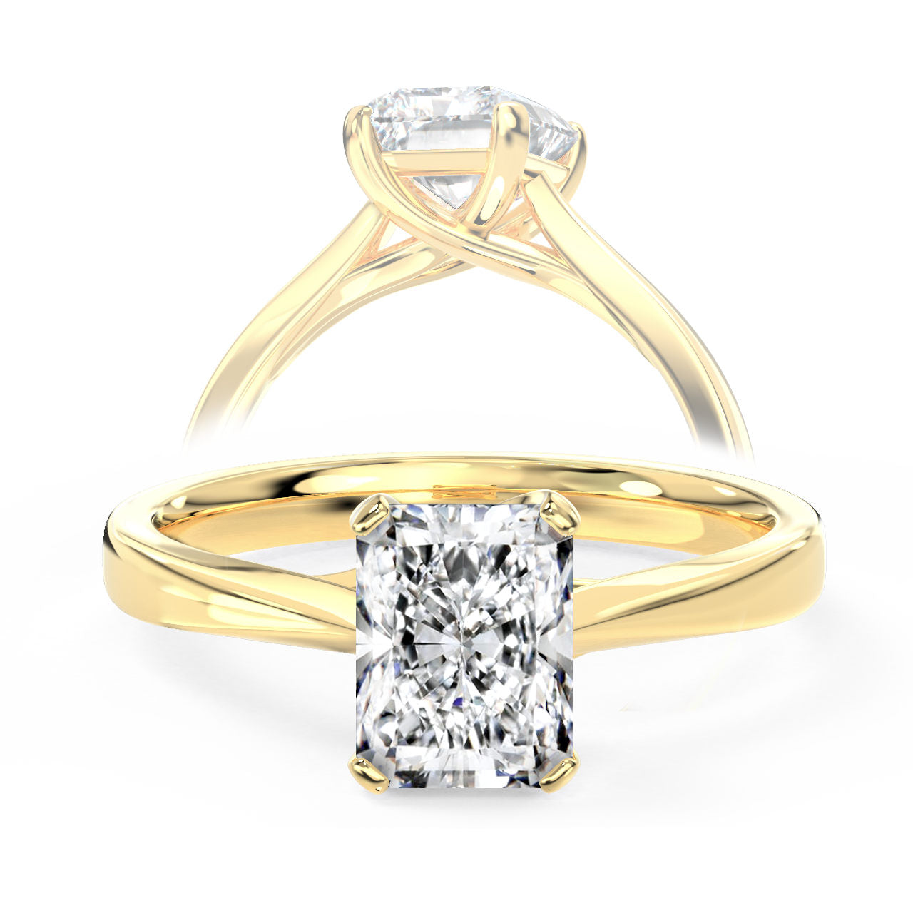 Becky engagement ring in yellow gold